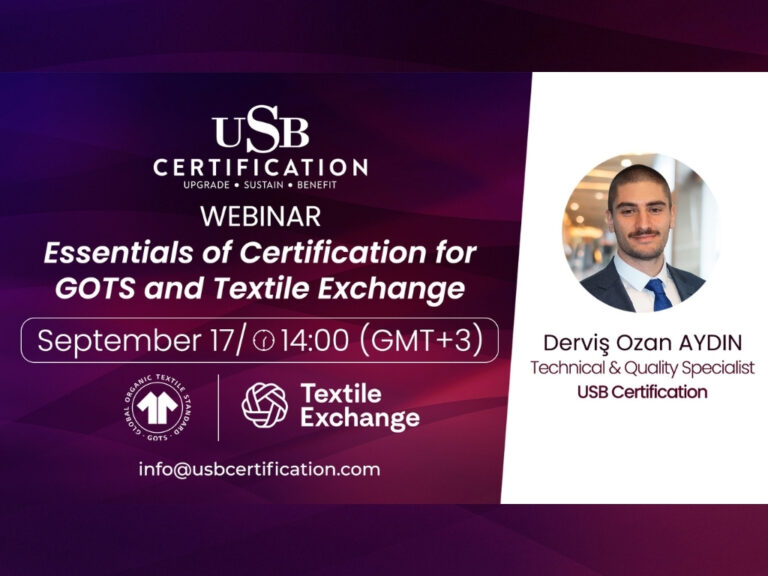 Le webinaire « Essentials of Certification for GOTS and Textile Exchange » se tiendra le 17 septembre