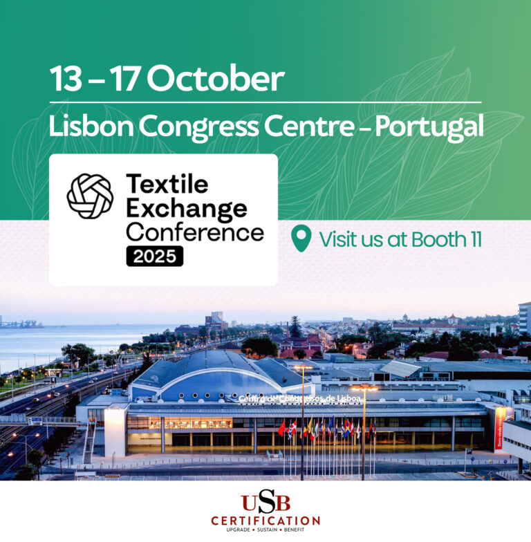 USB Certification prend sa place à la Textile Exchange Conference 2025